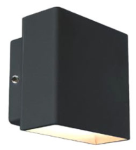 5W WALL LIGHT BLK 3000K