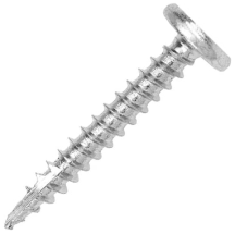 4.2 x 35mm Woodscrew Wafer Head Self Drill Silver/Carbon Steel [Pack=200]