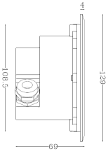 GROUNDLT IP65 LED 6W 3K