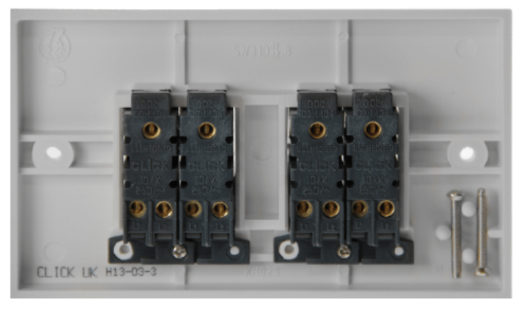 POLAR 10AX 4 Gang 2 Way Plate Switch