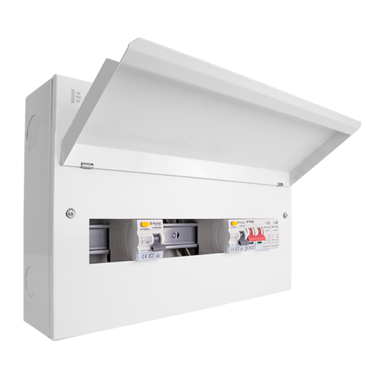 ELUCIAN CUEHIB18MSRCDSP1 10 USABLE WAY 80A DUAL RCD HIGH INTEGRITY CONSUMER UNIT WITH SPD