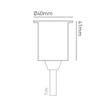 Collingwood 1W Mini Low Glare LED Ground Light with Warm White 3000K