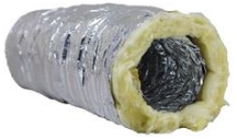 Duct Flexible Insulated Re-Enforced 160mmx10M Aluminium