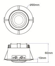 Timeguard Flush Mounted Occupancy PIR Detector