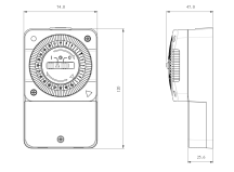 Timeguard 24 Hour 16A Slimline General Purpose Timeswitch