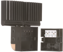 Floodlight LED Compact PIR 2 x 10W Black