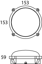 7W LED BULKHEAD  450LM