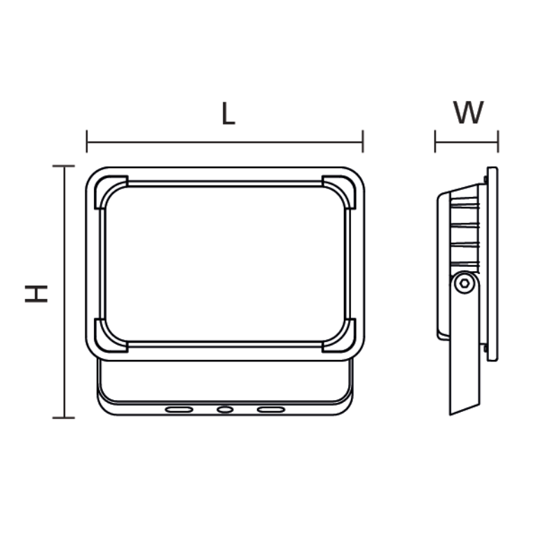 TRING FLD RGBW 30W BLK