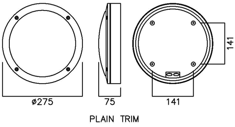 NVC NDE15/840 Bulkhead 15W Grey