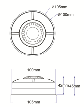 Timeguard Ceiling Mounted Occupancy PIR Detector