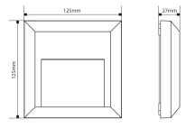 LED STEPLIGHT SQR 1.1W