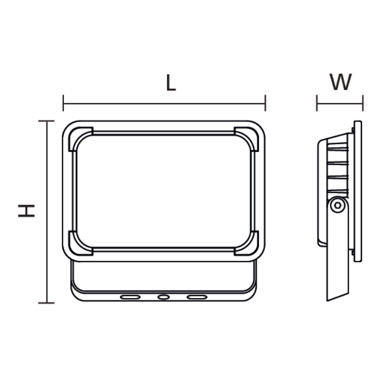 TRING FLD RGBW 20W BLK