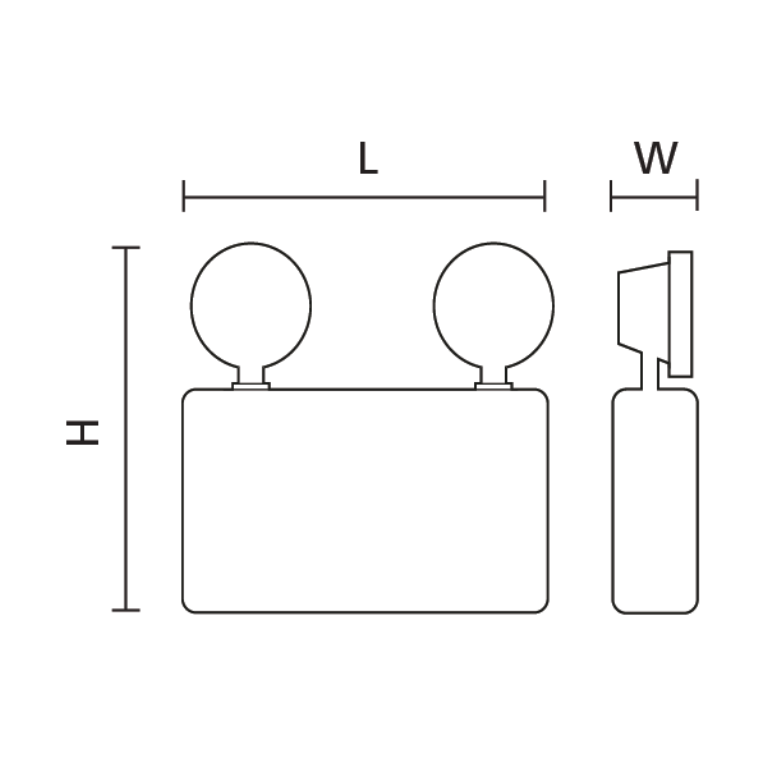 LED TWIN SPOT EMER 6W