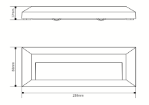 LED STEPLIGHT HORIZ 1.6W