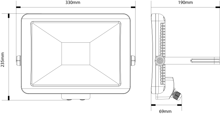 Timeguard LEDPRO50WH LED Floodlight 50W