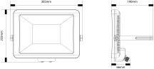 LED FLOODLIGHT 70W SLIM