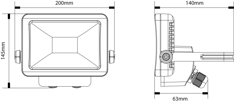 Timeguard LEDPRO20WH LED Floodlight 20W