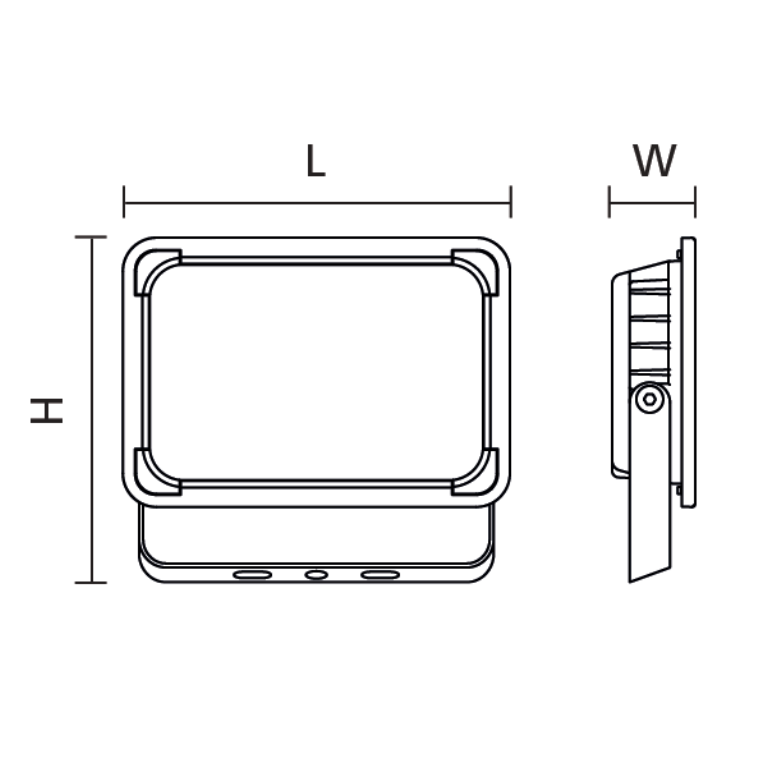 TRING FLD RGBW 10W BLK