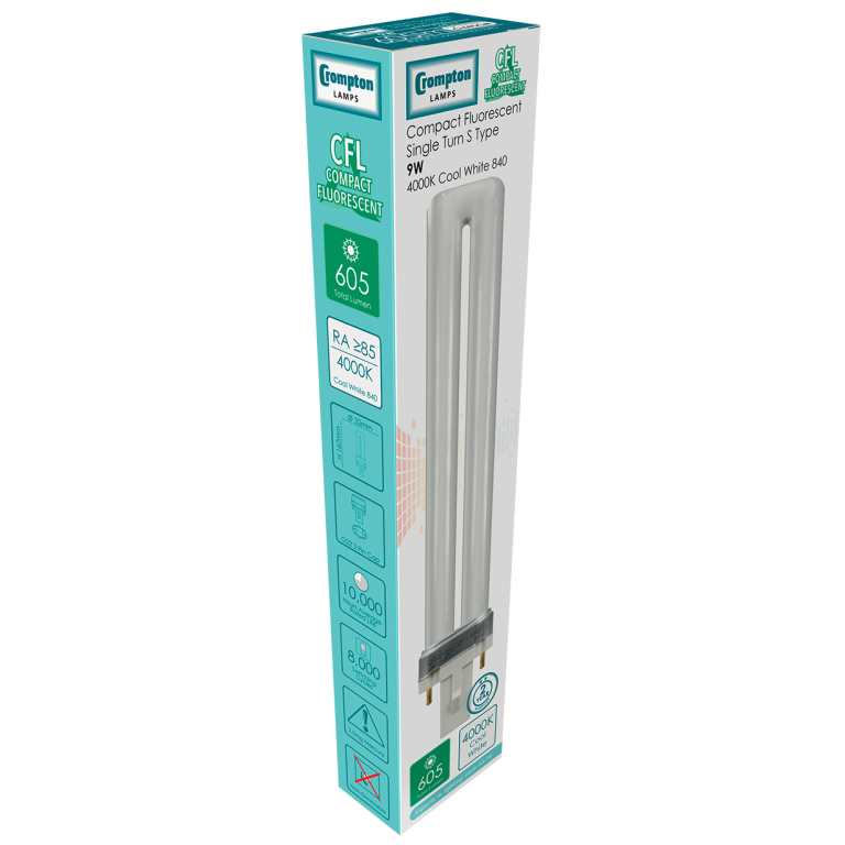 CROMPTON CLS9SCW CFL 2PI