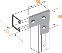 FLAT ANGLE 3HOLE