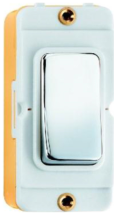 Grid-IT 20AX DP Rocker Module Bright Chrome/White