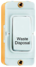 Grid-IT 20AX DP Rocker Module Waste Disposal White/White