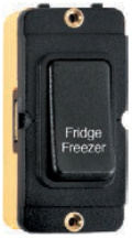 Grid-IT 20AX DP Rocker Module Fridge Freezer Black/Black