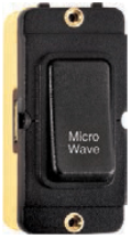 Grid-IT 20AX DP Rocker Module Microwave Black/Black