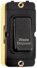 Grid-IT 20AX DP Rocker Module Waste Disposal Black/Black