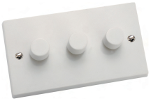 Hamilton 3G 5A Push On/Off Dimmer Switch White