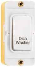 Grid-IT 20AX DP Rocker Module Dishwasher White/White