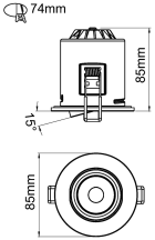 KSR KSRFRD361 DOWNLIGHT