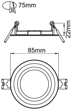 DOWNLIGHT LED 4000K 3W