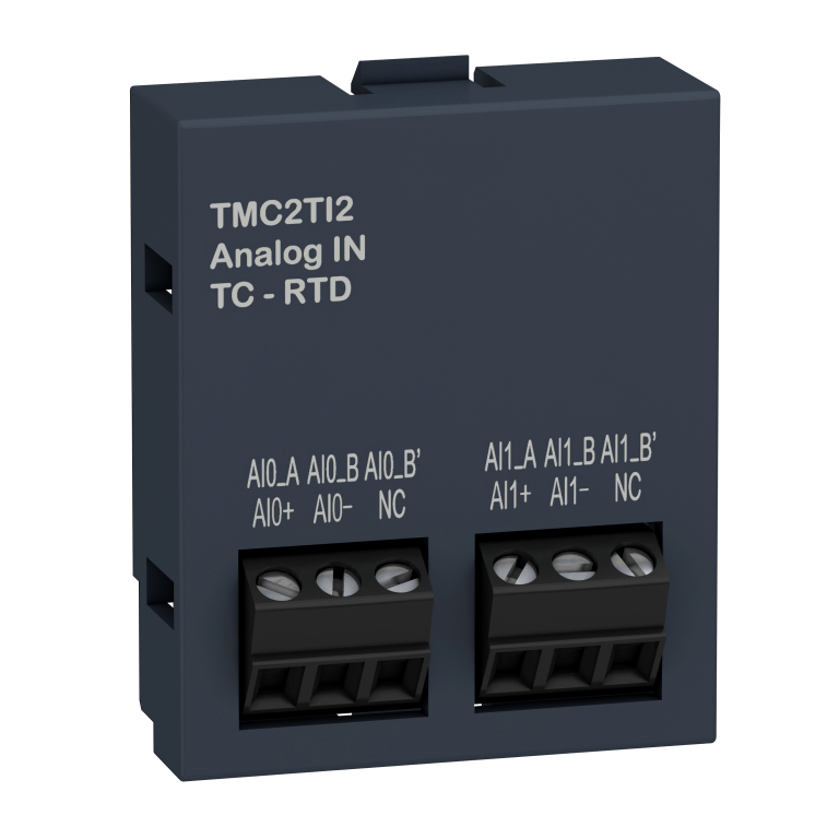 Analogue Input Cartridge, 2 Temperature Input Channels For M221