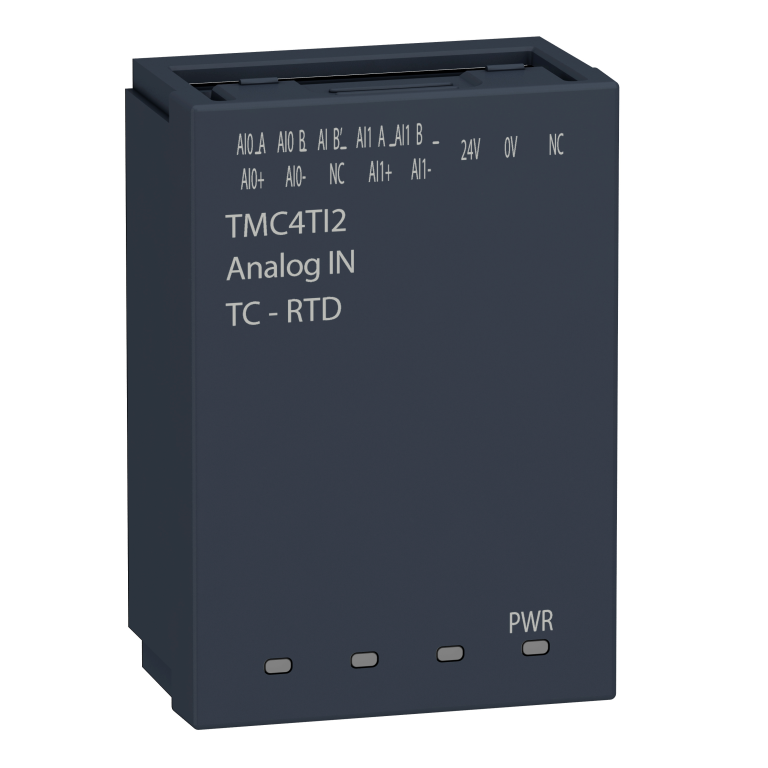 Analogue input cartridge, 2 Temperature Input Channels For M241