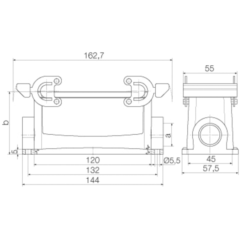 24 Pin Base Housing 