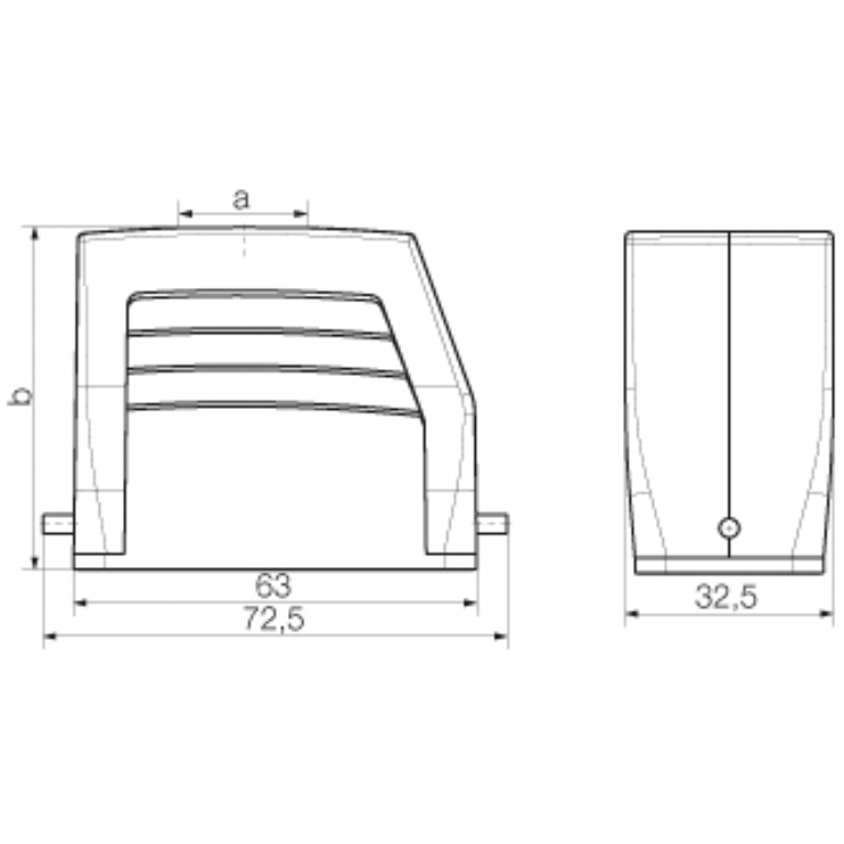 10 Pin Hood Top Entry M20