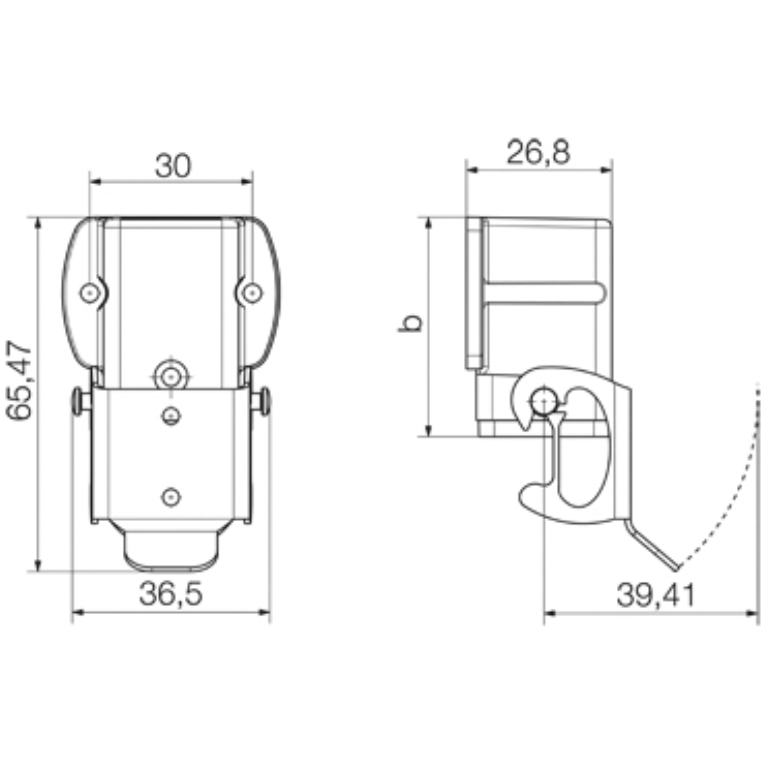 3/4 Pin Open Base Housing M20