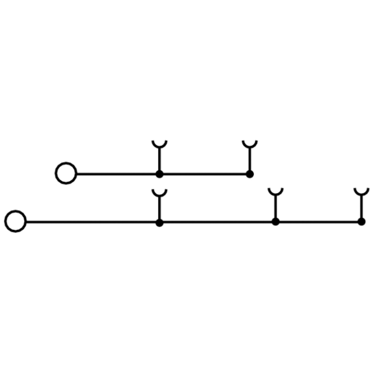 Feed Through Terminal Double Tier ZDT 2.5/2