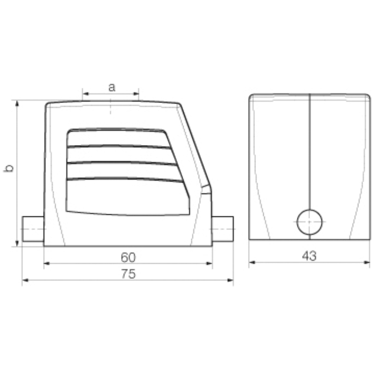 6 Pin Hood Top Entry M20