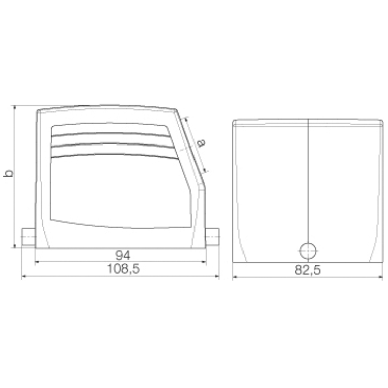 32 Pin Hood Side Entry M32