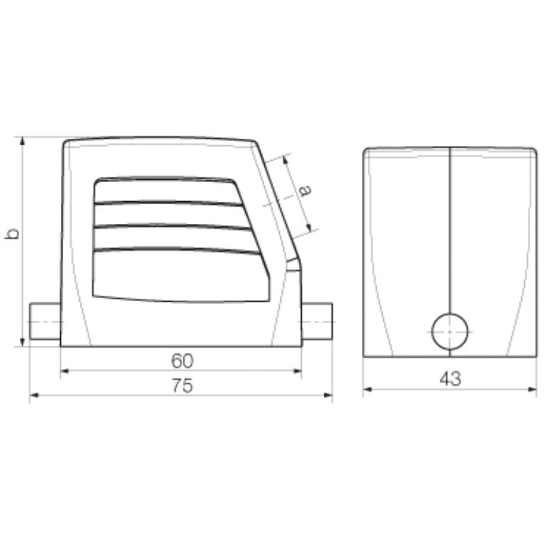 6 Pin Hood Side Entry M20