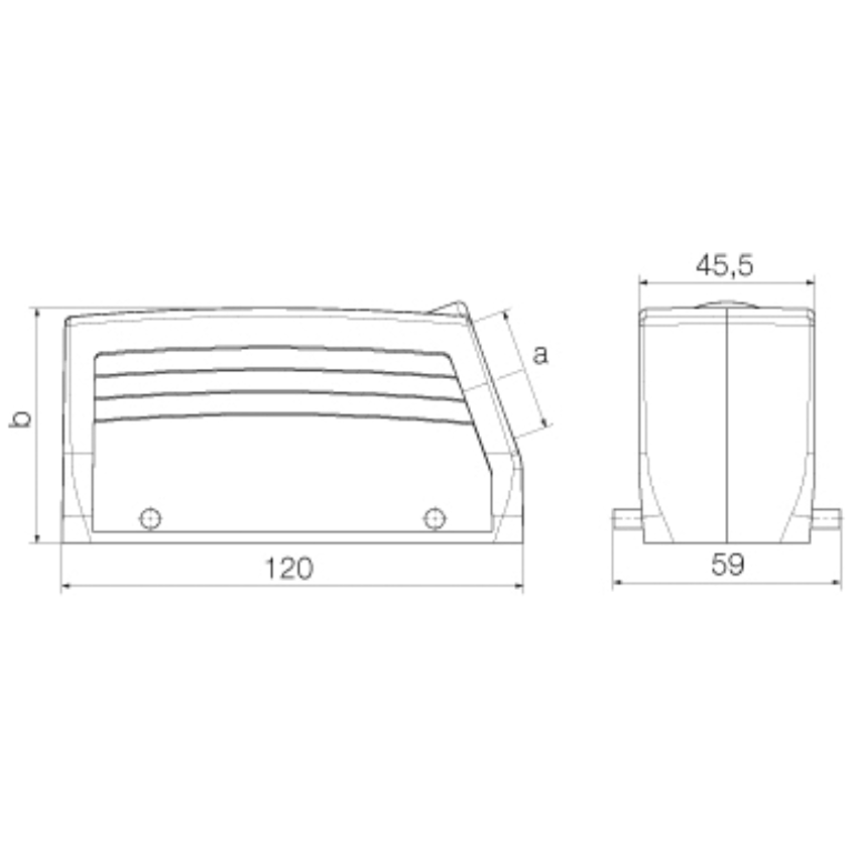 24 Pin Hood Side Entry M25