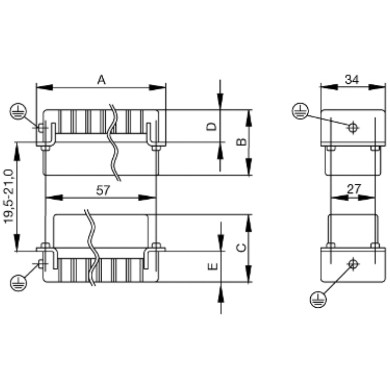 10 Pin Male Insert