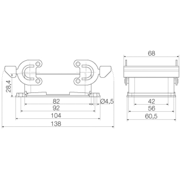 32 Pin Bulkhead Housing