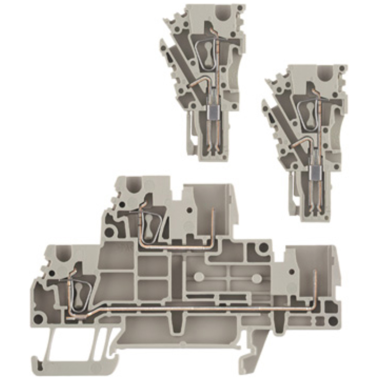 Feed Through Terminal Double Tier ZDT 2.5/2