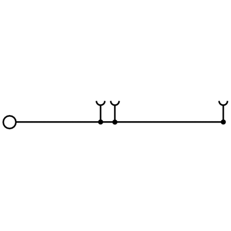 Feed Through Terminal ZT 2.5/2AN/1 