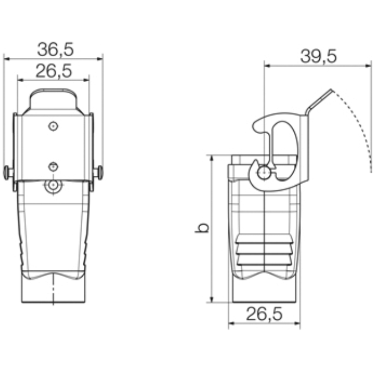 3/4 Pin Coupling Housing M20