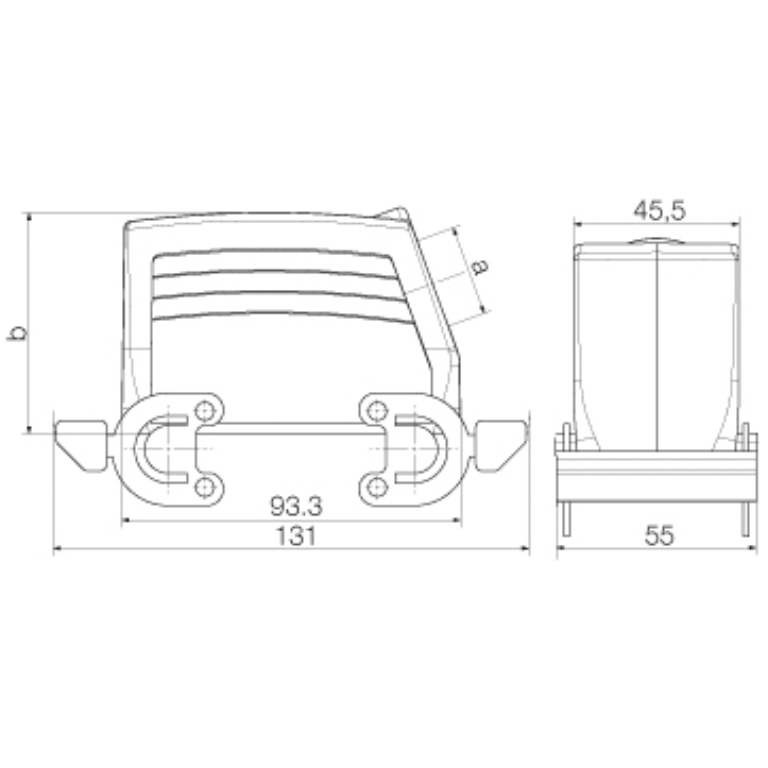 16 Pin Hood Side Entry M25