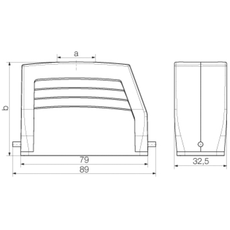 16 Pin Hood Top Entry M25